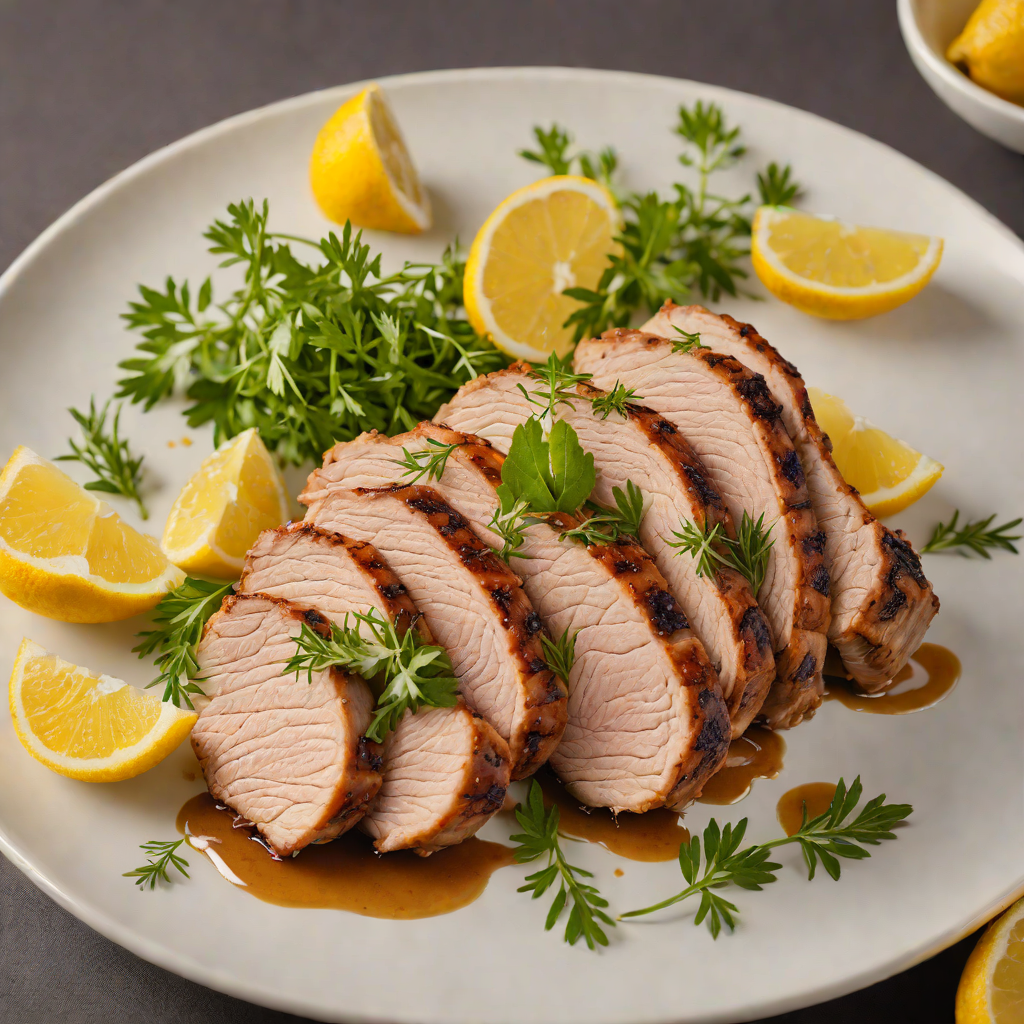 Roasted Back Pork with Herb and Lemon