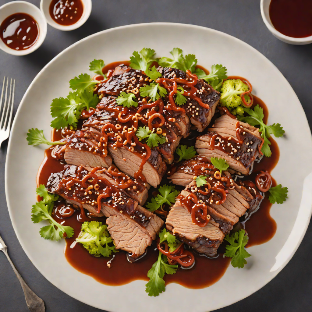 Spicy Korean-Inspired Braised Pork Shoulder with Gochujang Glaze