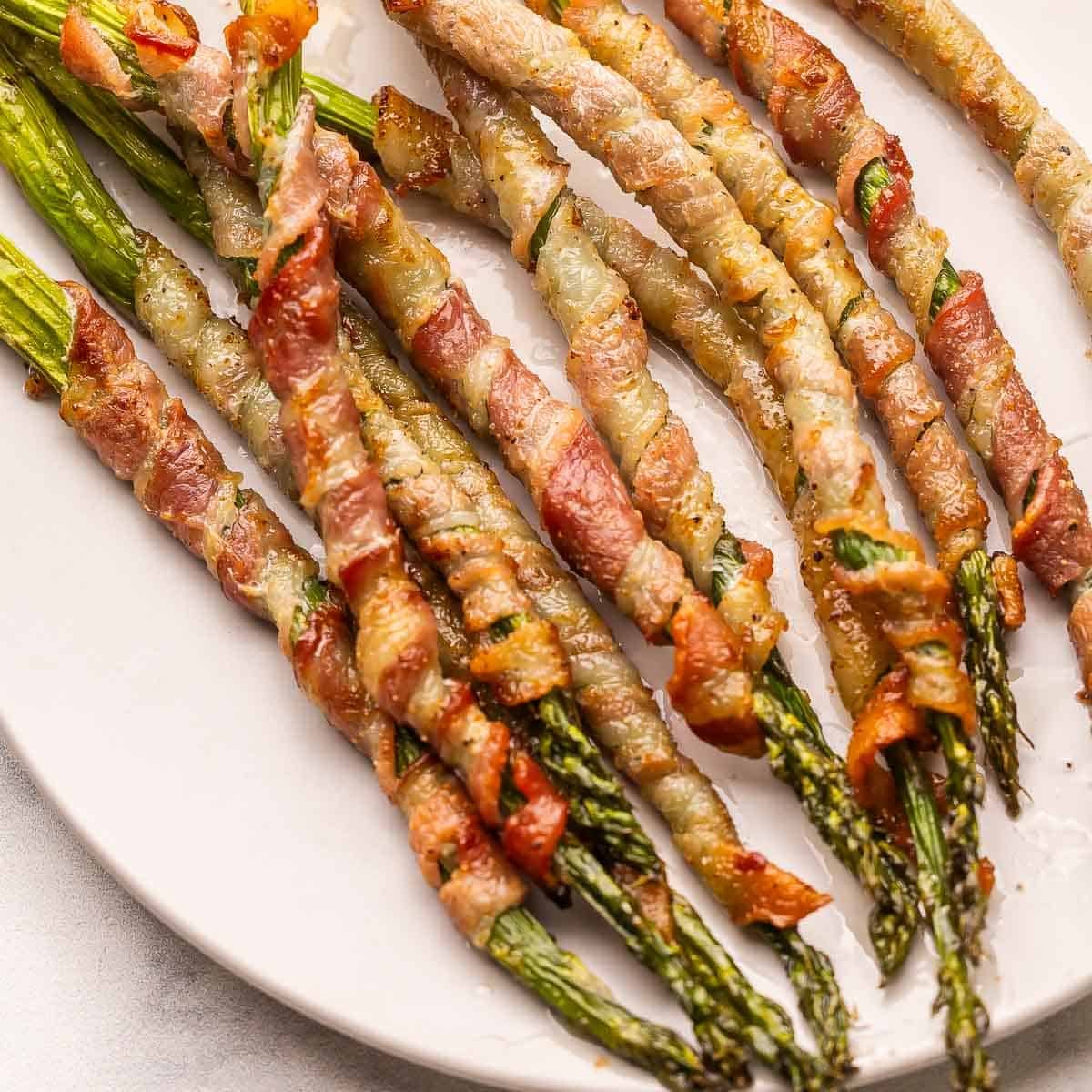 Crispy Bacon-Wrapped Asparagus with Lemon Zest