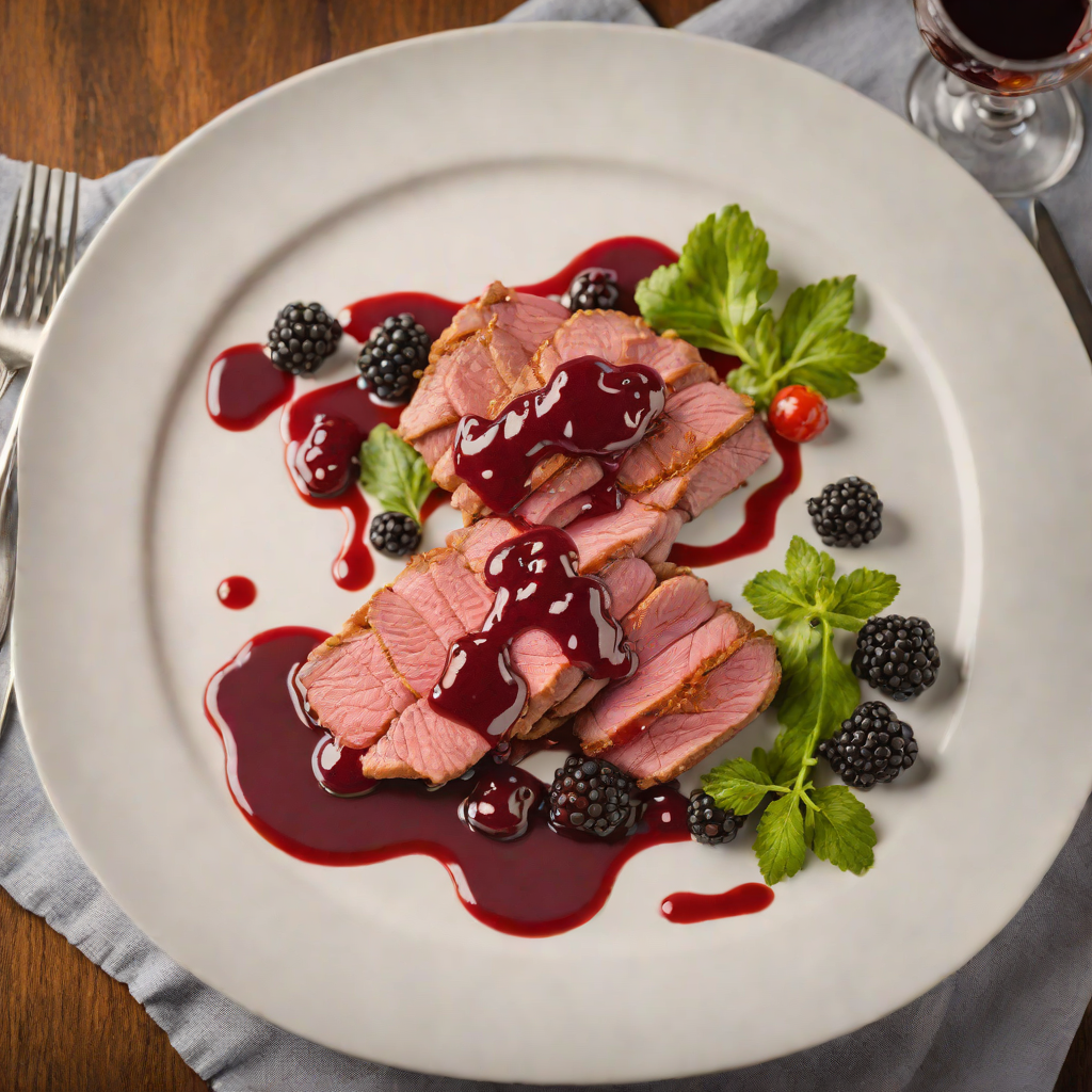 Pan-Seared Duck Breast with Minnehaha Park Wild Berry Sauce