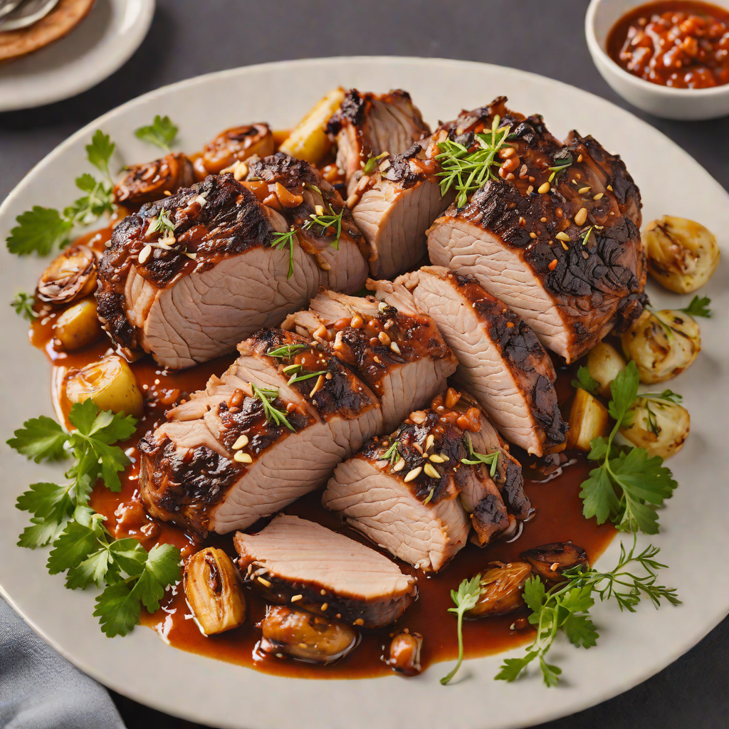 Slow-Roasted Pork Shoulder with Garlic and Spanish Paprika