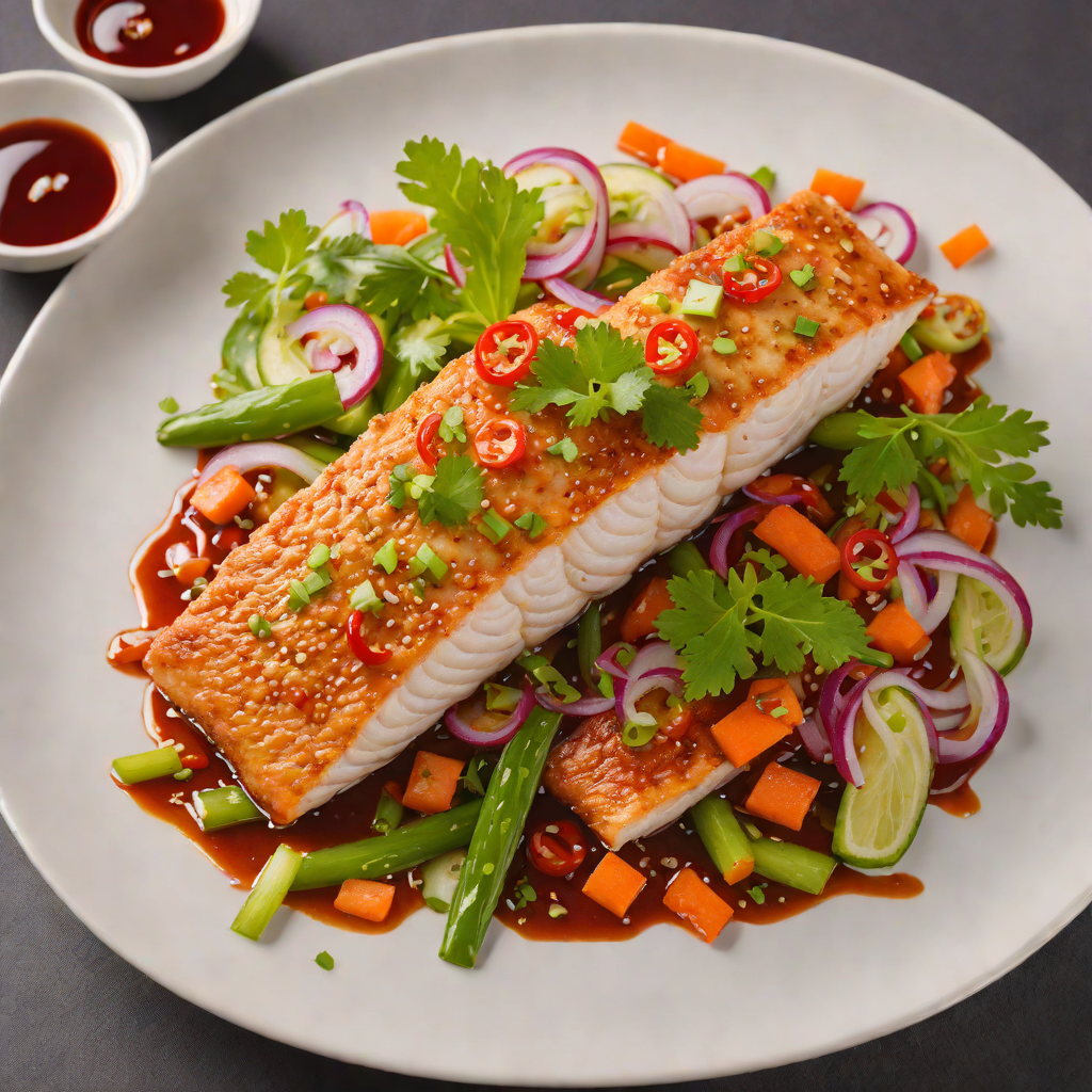 Hunan-Style Fish Fillet in Chili Oil with Pickled Vegetables