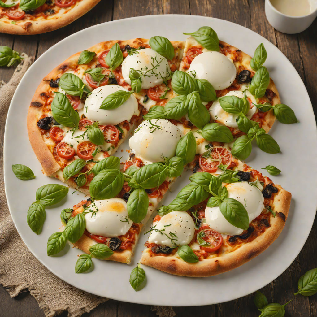 Wood-Fired Pizzetta with Fresh Mozzarella and Basil