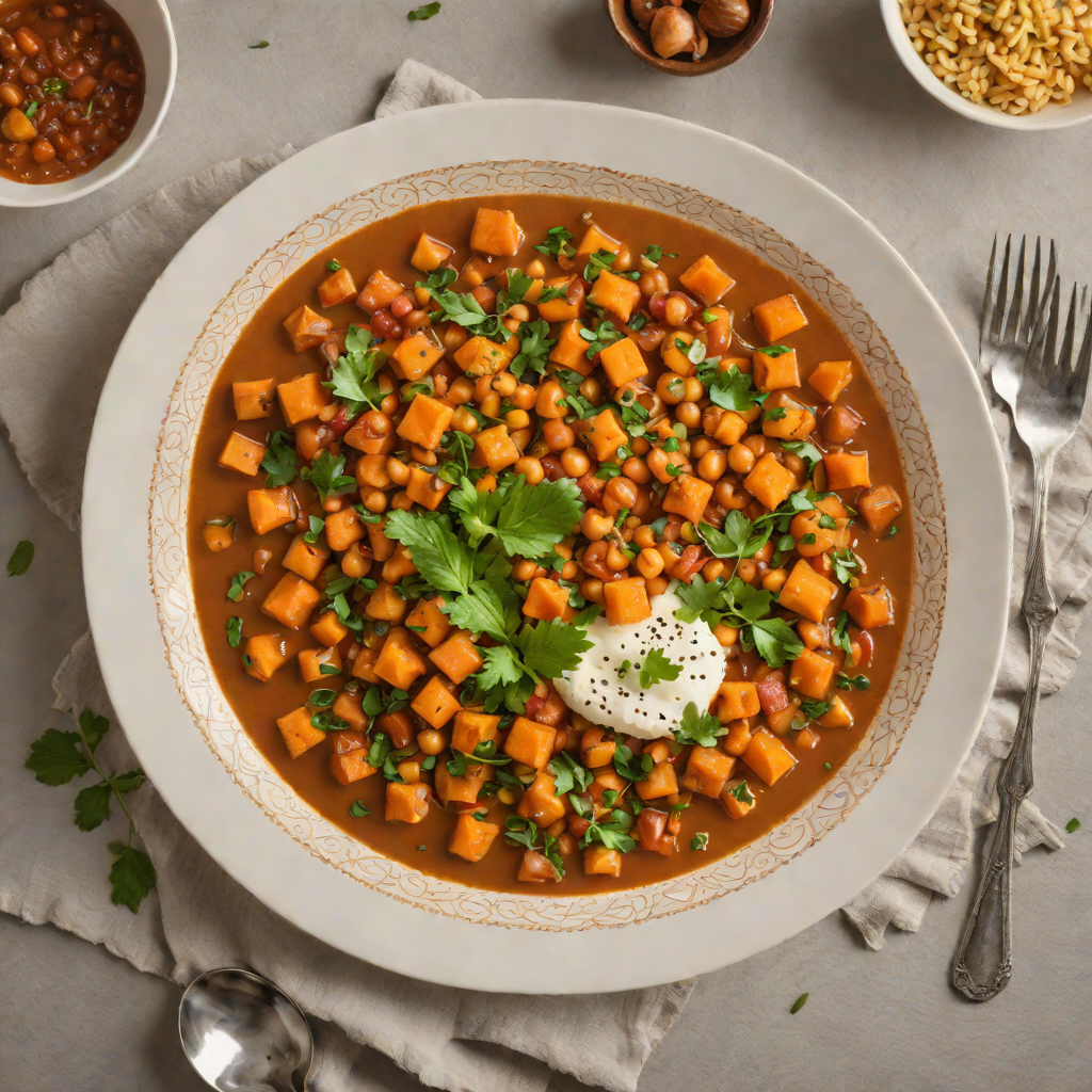 One-Pan Moroccan Chickpea and Sweet Potato Stew