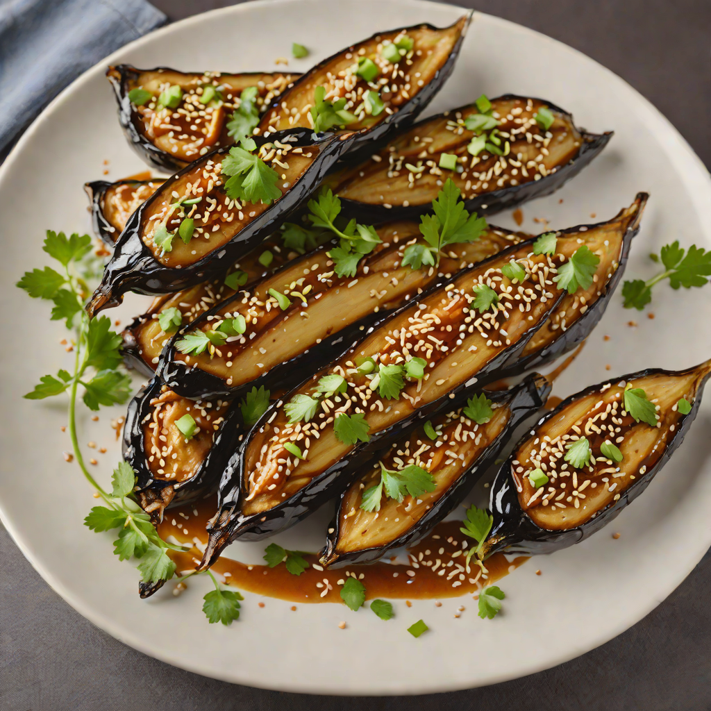 Savory Miso-Glazed Eggplant with Sesame and Scallions