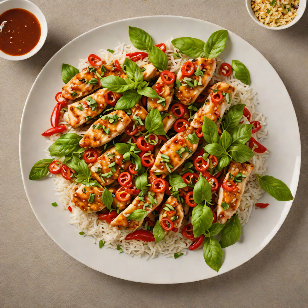 Pan-Seared Thai Basil Chicken with Chili Garlic Sauce