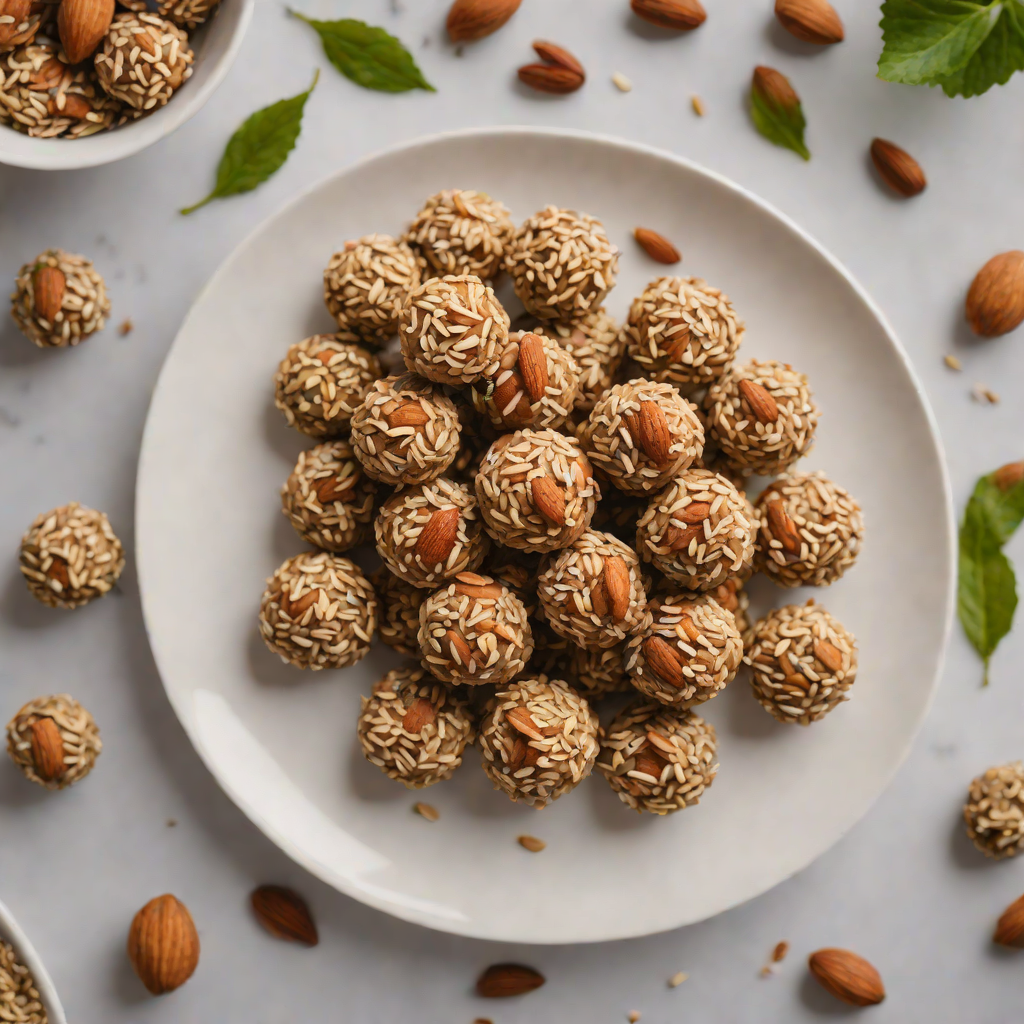 No-Bake Almond Butter Energy Bites with Chia and Oats