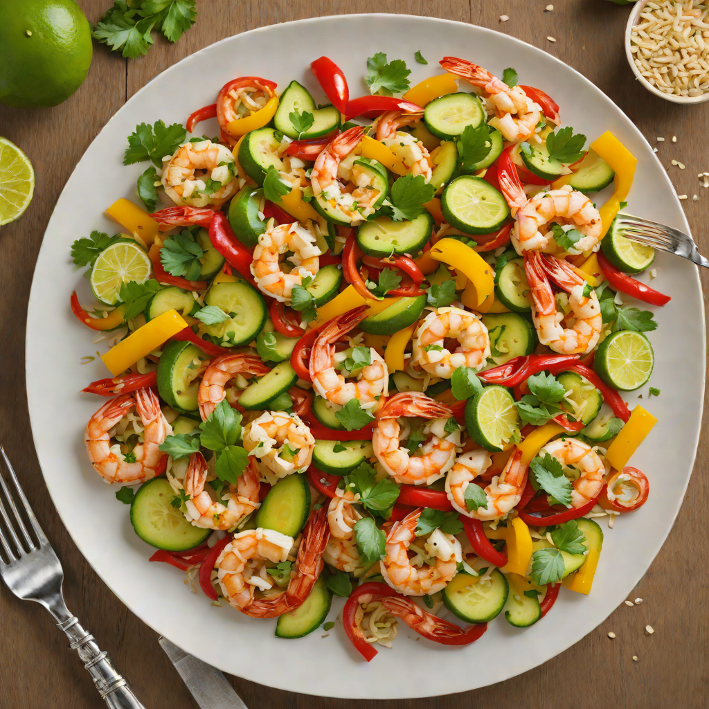 Coconut-Lime Shrimp Stir Fry with Bell Peppers and Zucchini