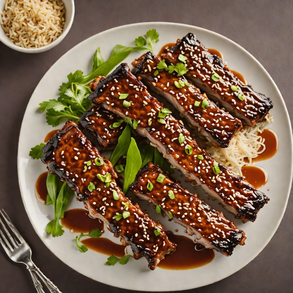 Miso-Glazed Back Ribs with Sesame and Scallions