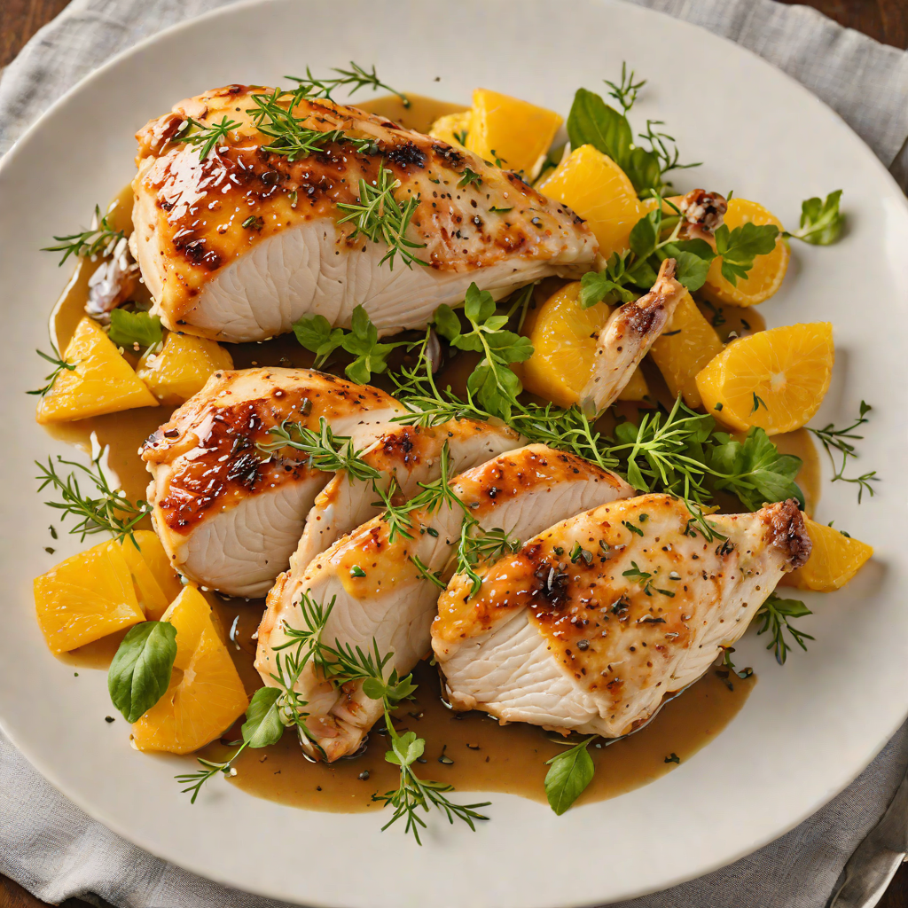 Pan-Seared Chicken with Zesty Orange and Thyme Glaze
