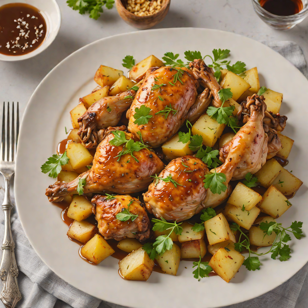 Vinegar-Braised Chicken with Ginger and Potatoes