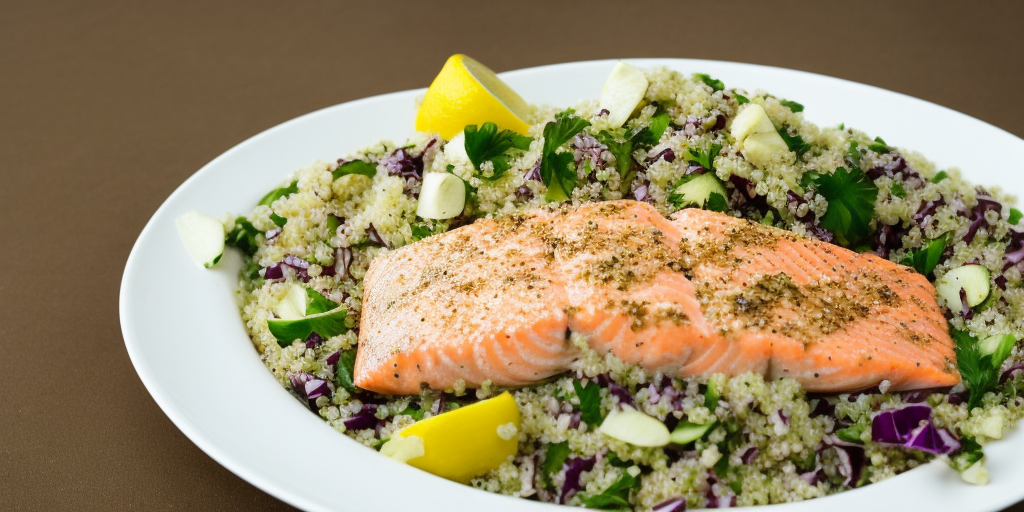 Aperol-Glazed Salmon with Lemon-Herb Quinoa