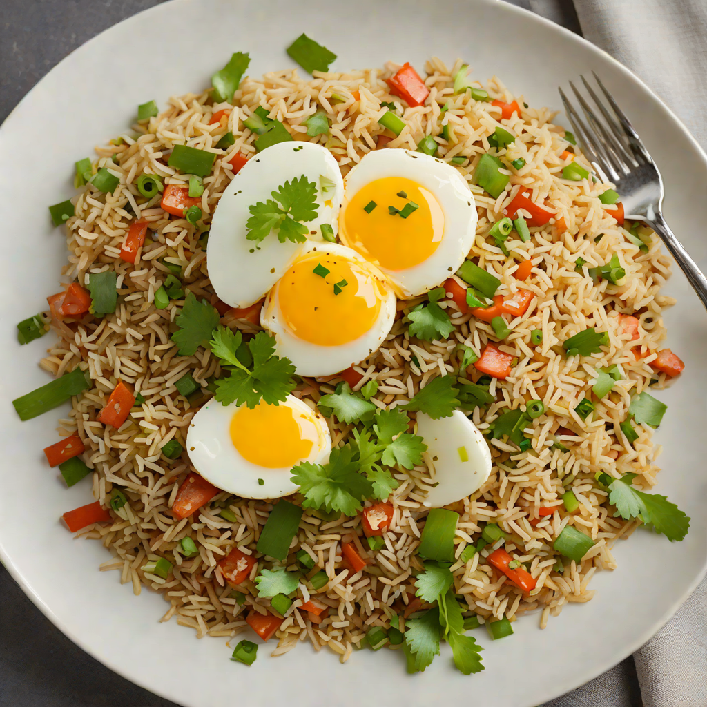 Stir-Fried Vietnamese Broken Rice with Egg and Scallions