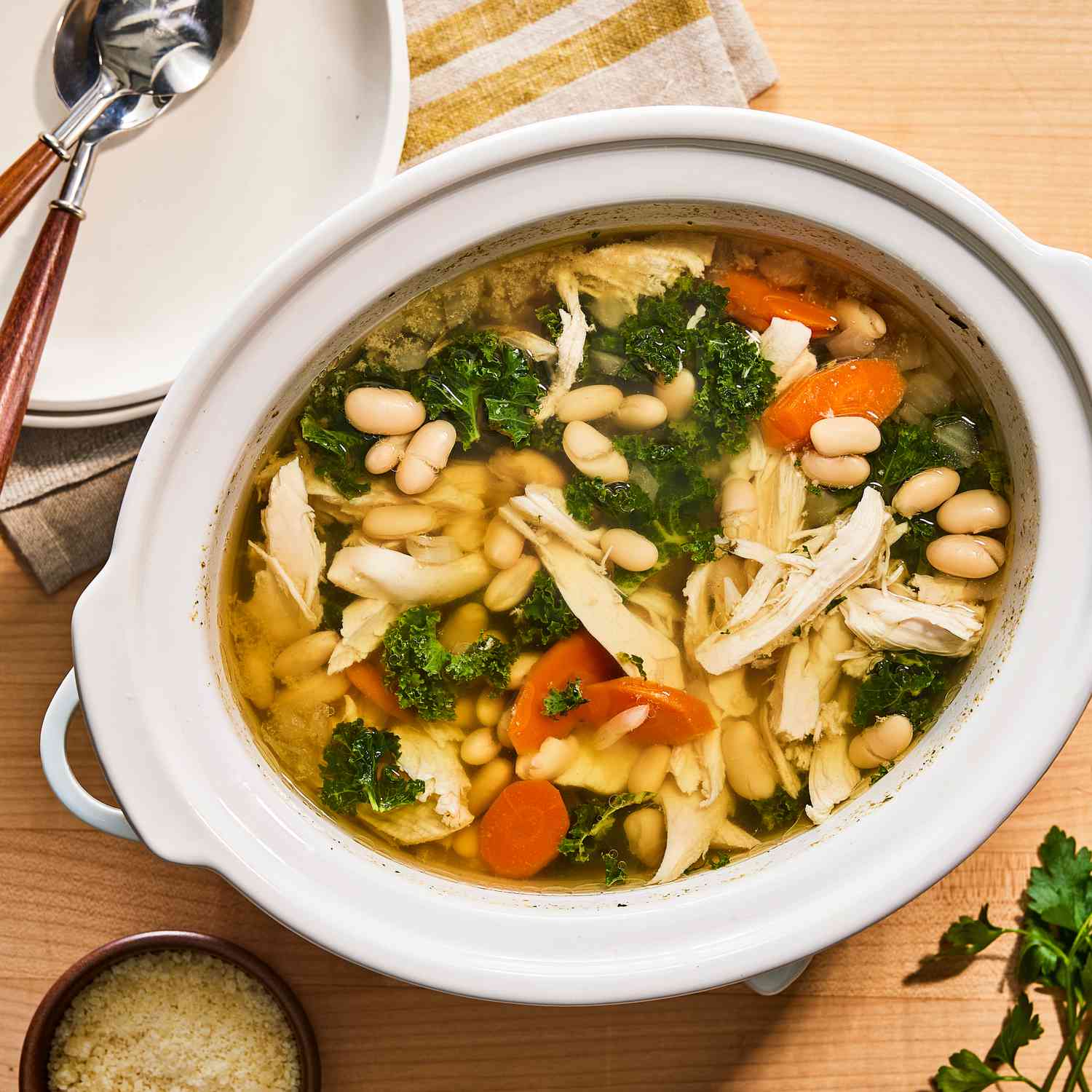 Slow-Cooked White Bean & Rosemary Stew