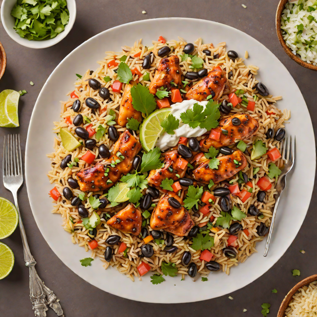 One-Pot Mexican Chicken Rice with Black Beans