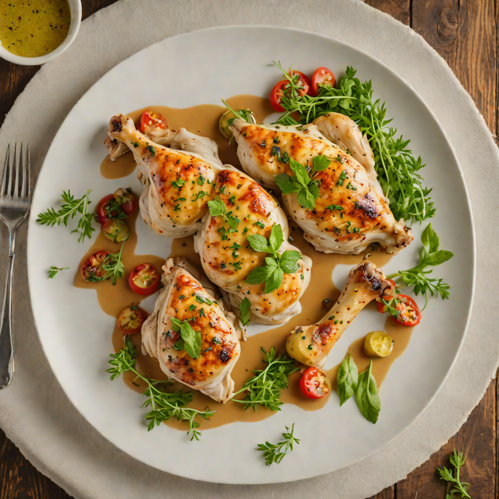 Pan-Roasted Chicken with Minnehaha Park Wild Herb Sauce