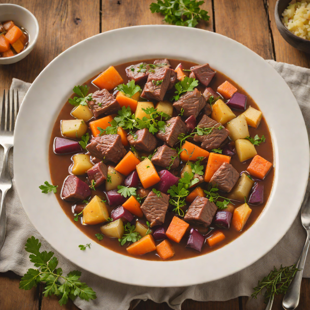 Nordic-Inspired Venison Stew with Root Vegetables