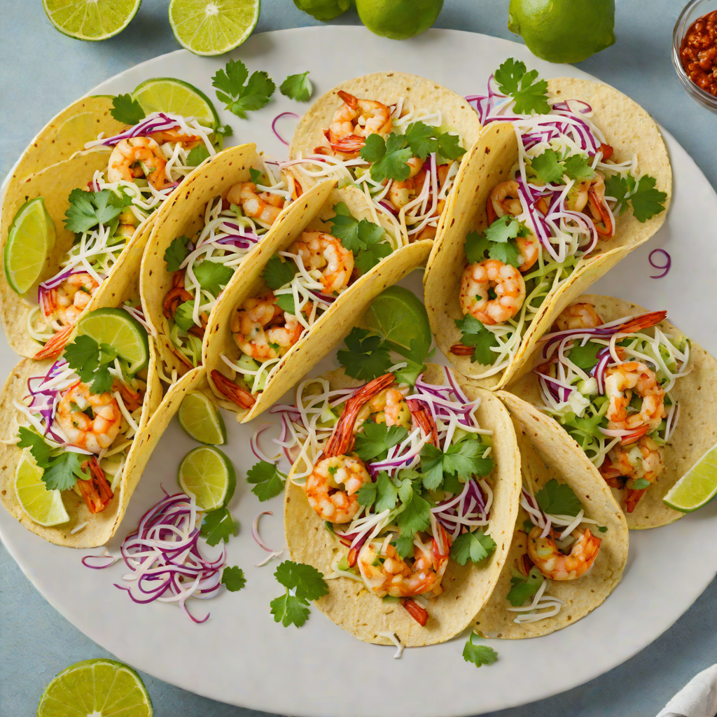 Spicy Tequila-Lime Shrimp Tacos with Cilantro Slaw