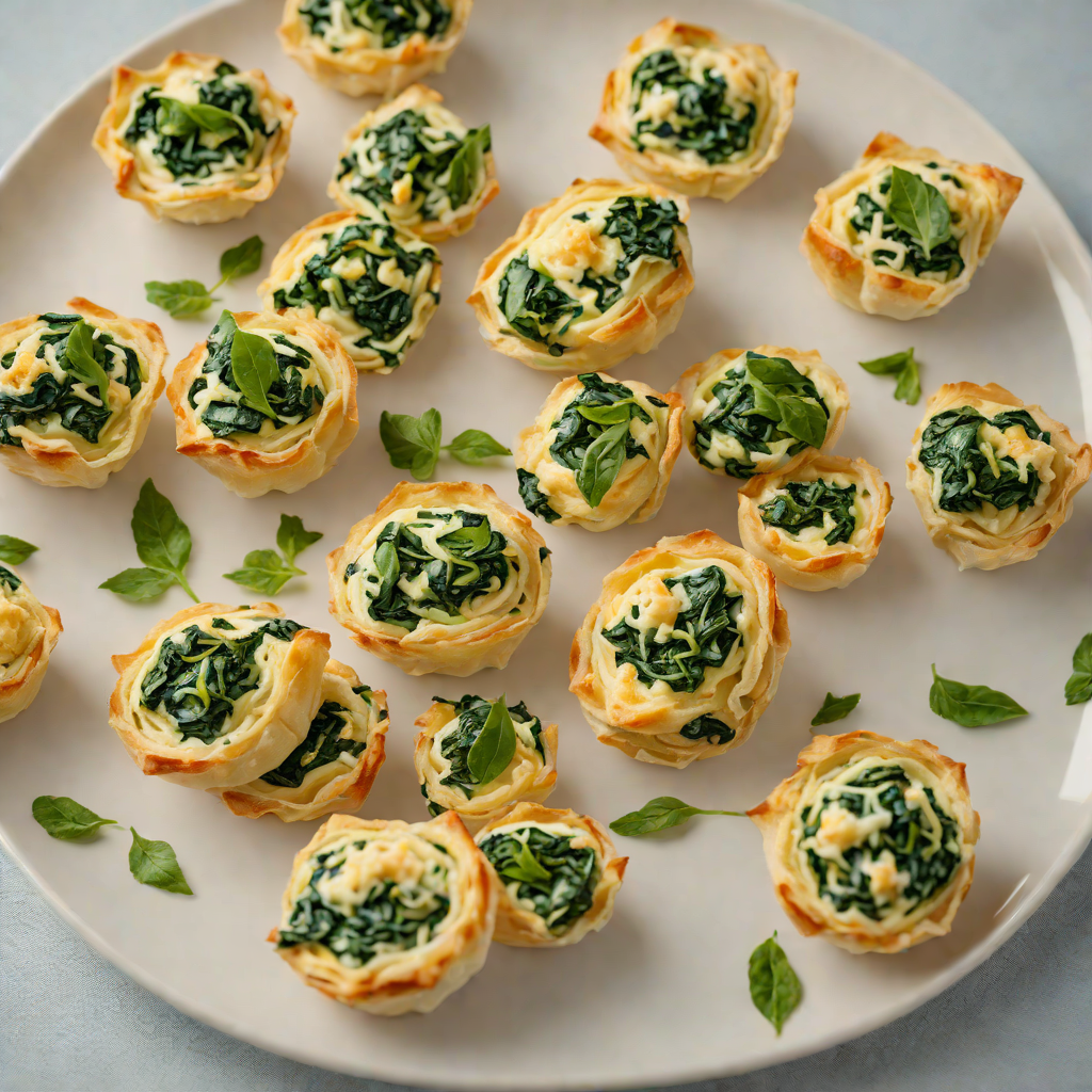 Frozen Spinach and Cheese Stuffed Puff Pastry Bites