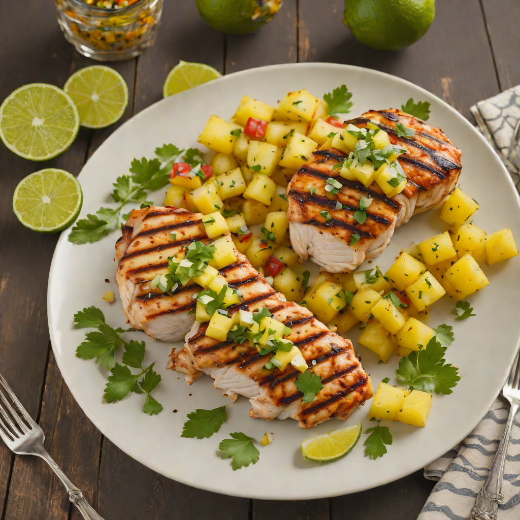 Tequila-Lime Grilled Chicken with Pineapple Salsa