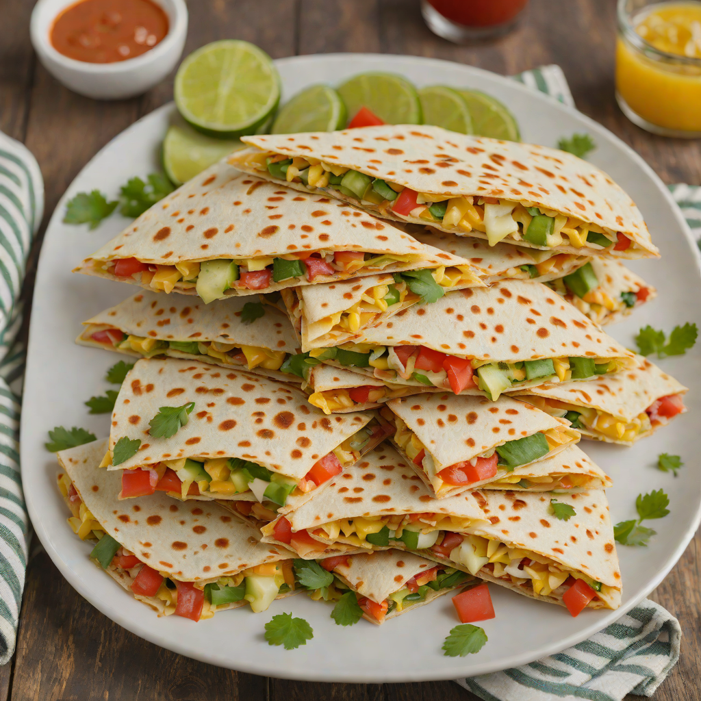 Kid-Friendly Cheesy Vegetable Quesadillas