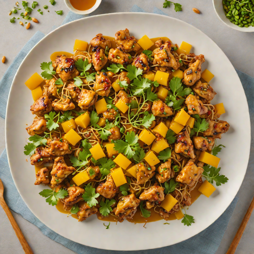 Stir-Fried Garlic Chicken with Turmeric and Ginger
