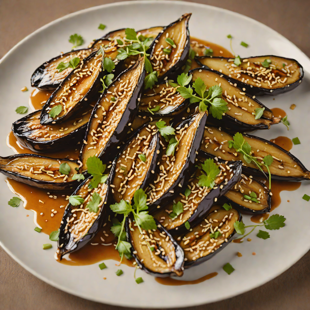 Sautéed Eggplant with Miso and Sesame Glaze