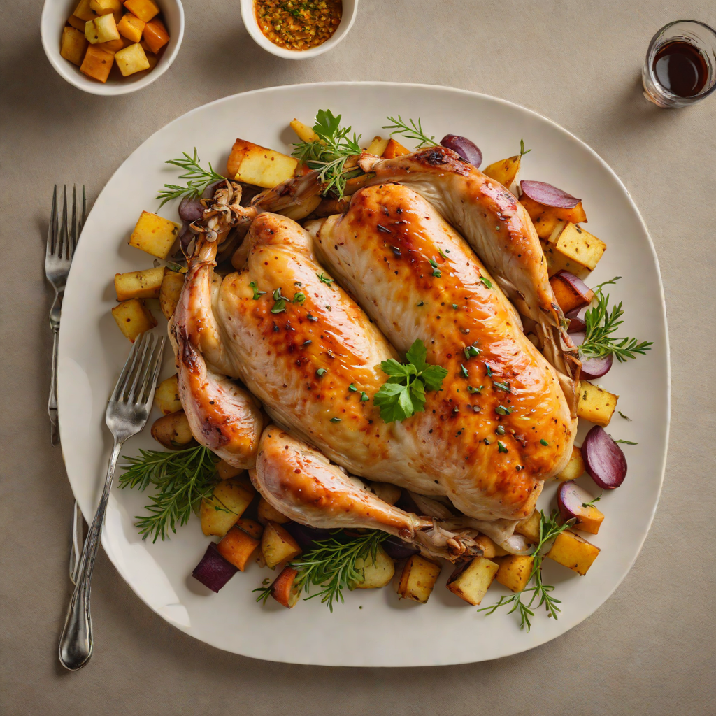 Winter-Spiced Roast Chicken with Root Vegetables
