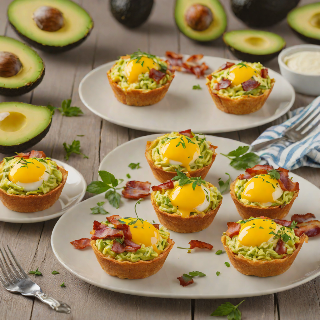 Avocado-Bacon Egg Muffins with Cheddar