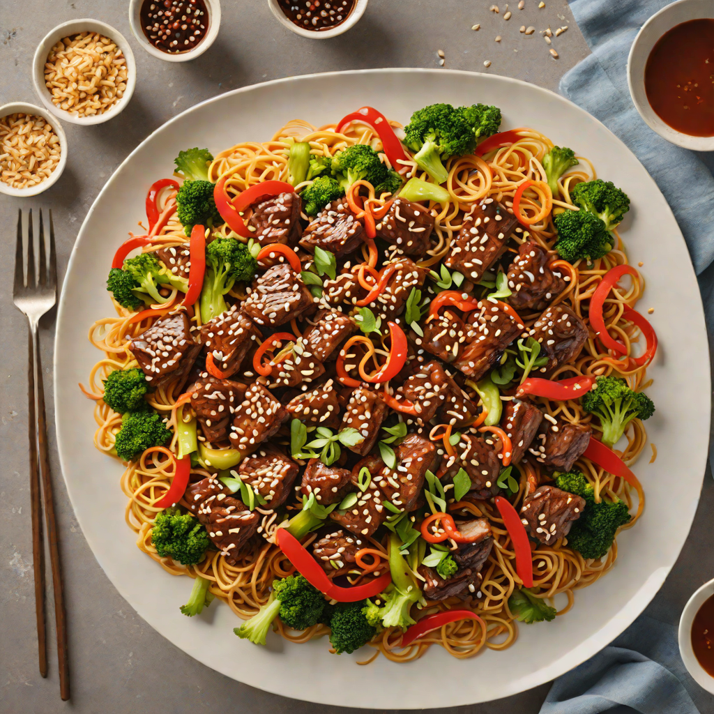 Spicy Korean Back Rib Stir-Fry with Gochujang and Sesame