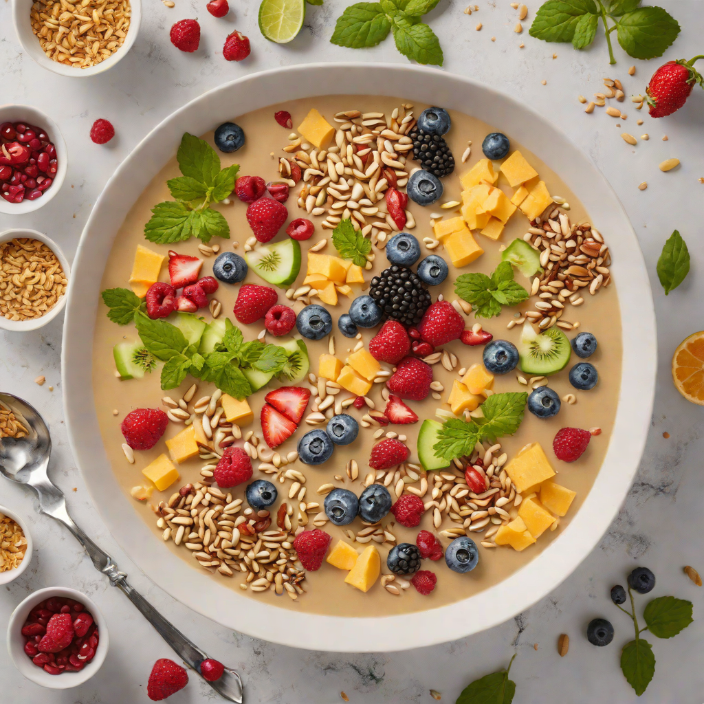 Antioxidant-Rich Probiotic Smoothie Bowl with Collagen Boost