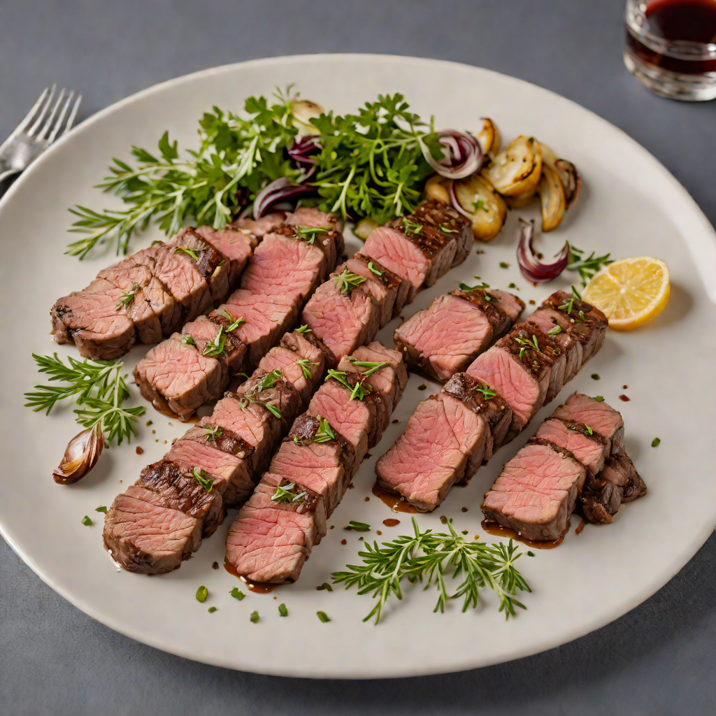 Herbed Grilled Backstrap Venison with Garlic and Thyme