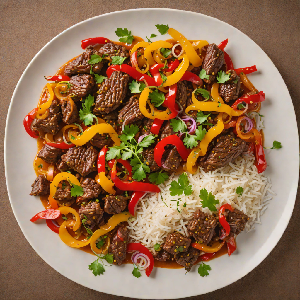 Ethiopian-Inspired Beef Tibs with Sautéed Peppers and Onions