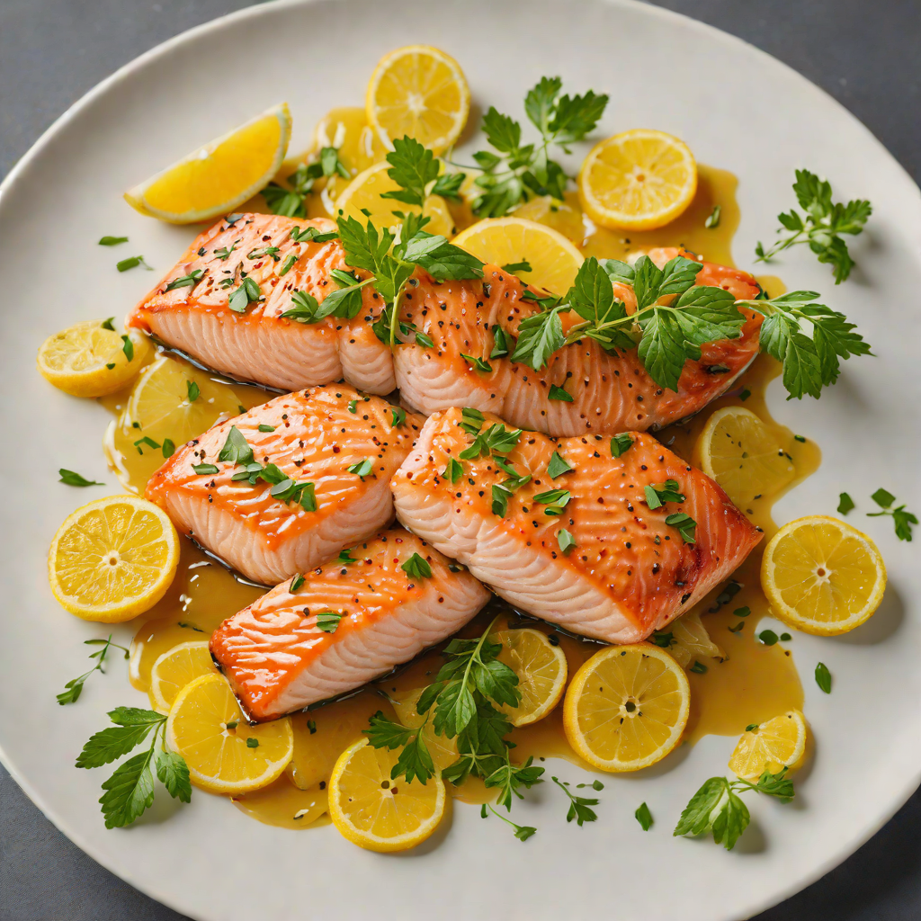 Pan-Roasted Salmon with Citrus and Herb Glaze