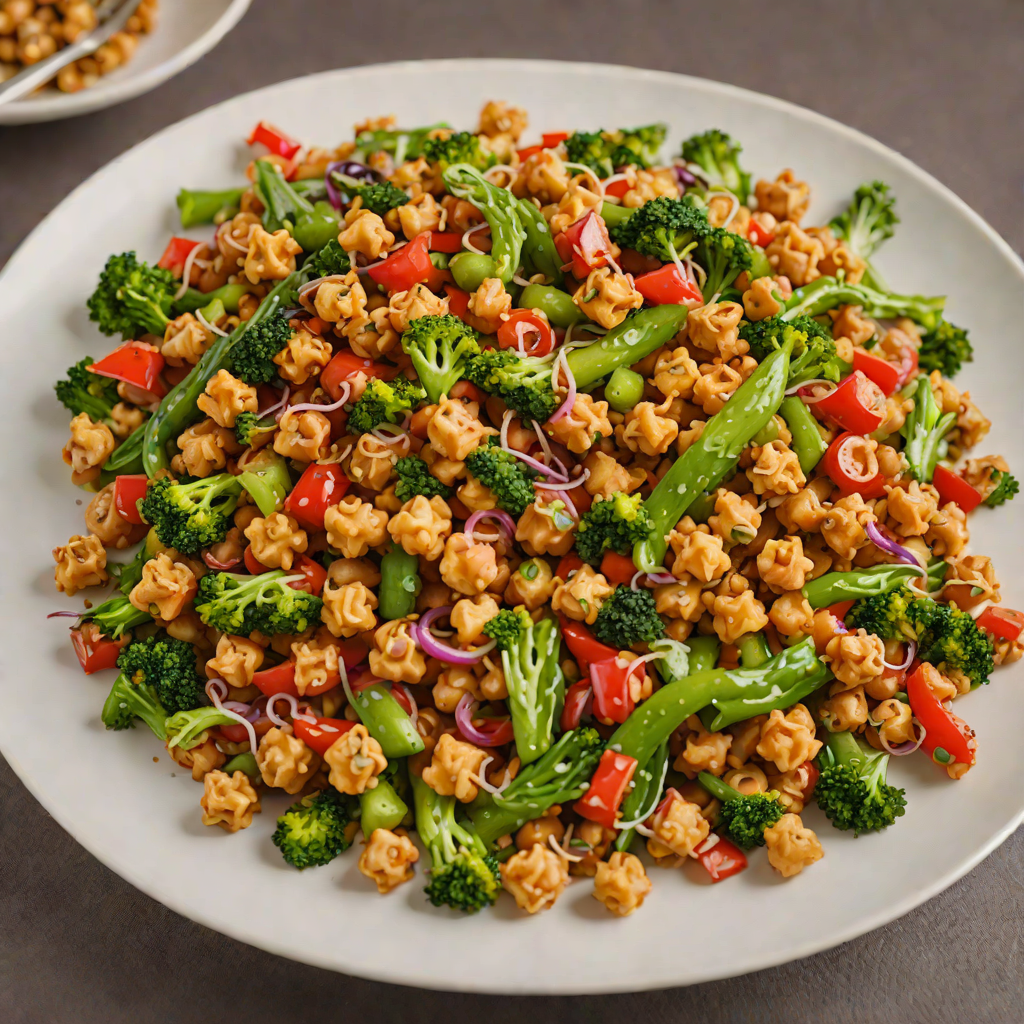 No-Fry Crispy Chickpea and Vegetable Stir-Fry