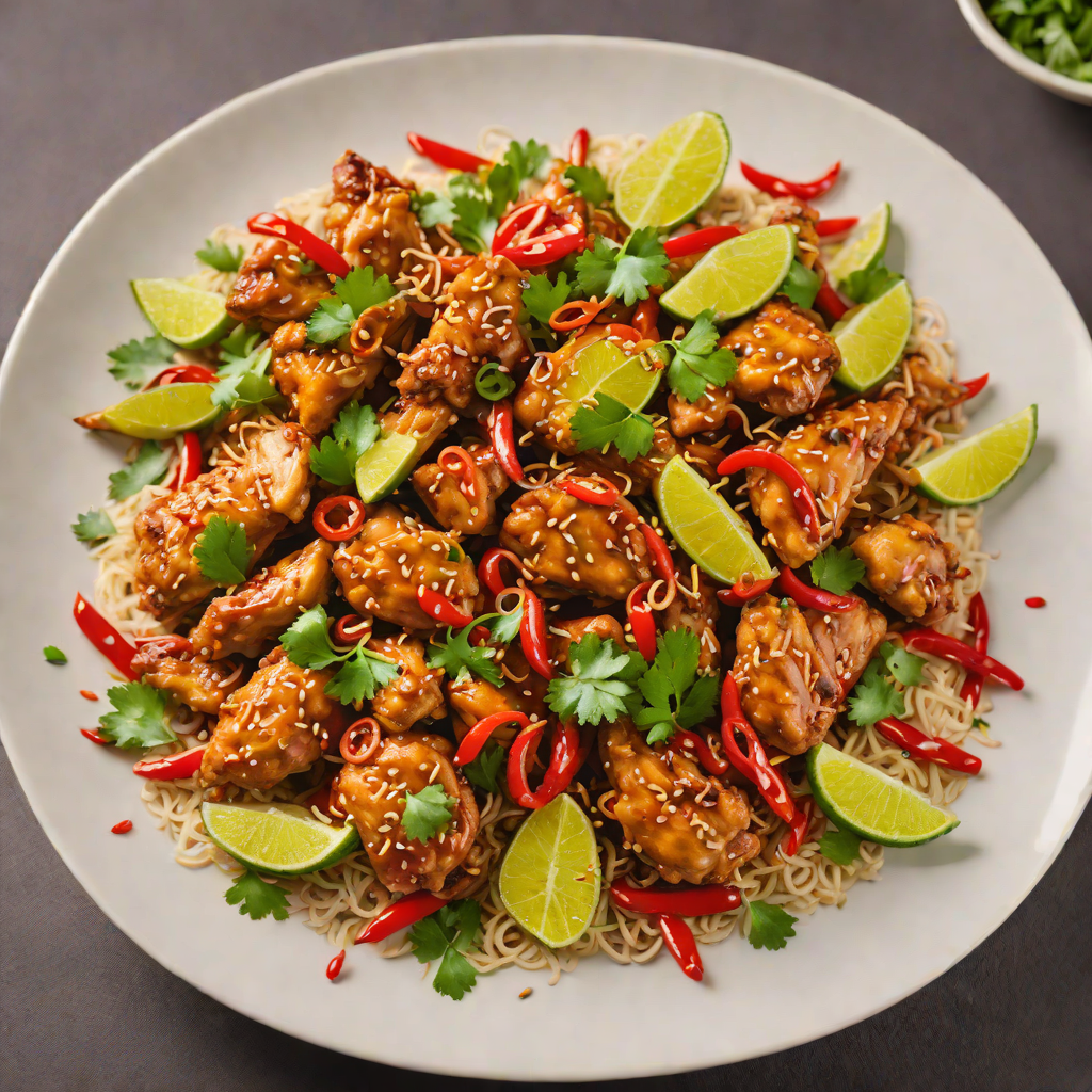Stir-Fried Chicken with Sweet Chili and Lime