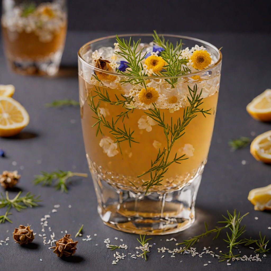 Chamomile and Gentian Root Infused Bitters Cocktail