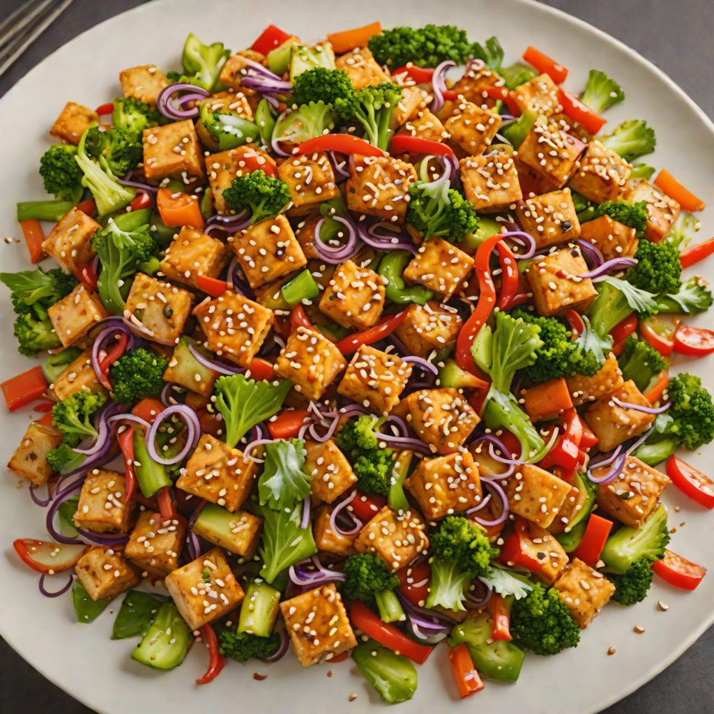 Szechuan-Style Spicy Tofu Stir Fry with Vegetables
