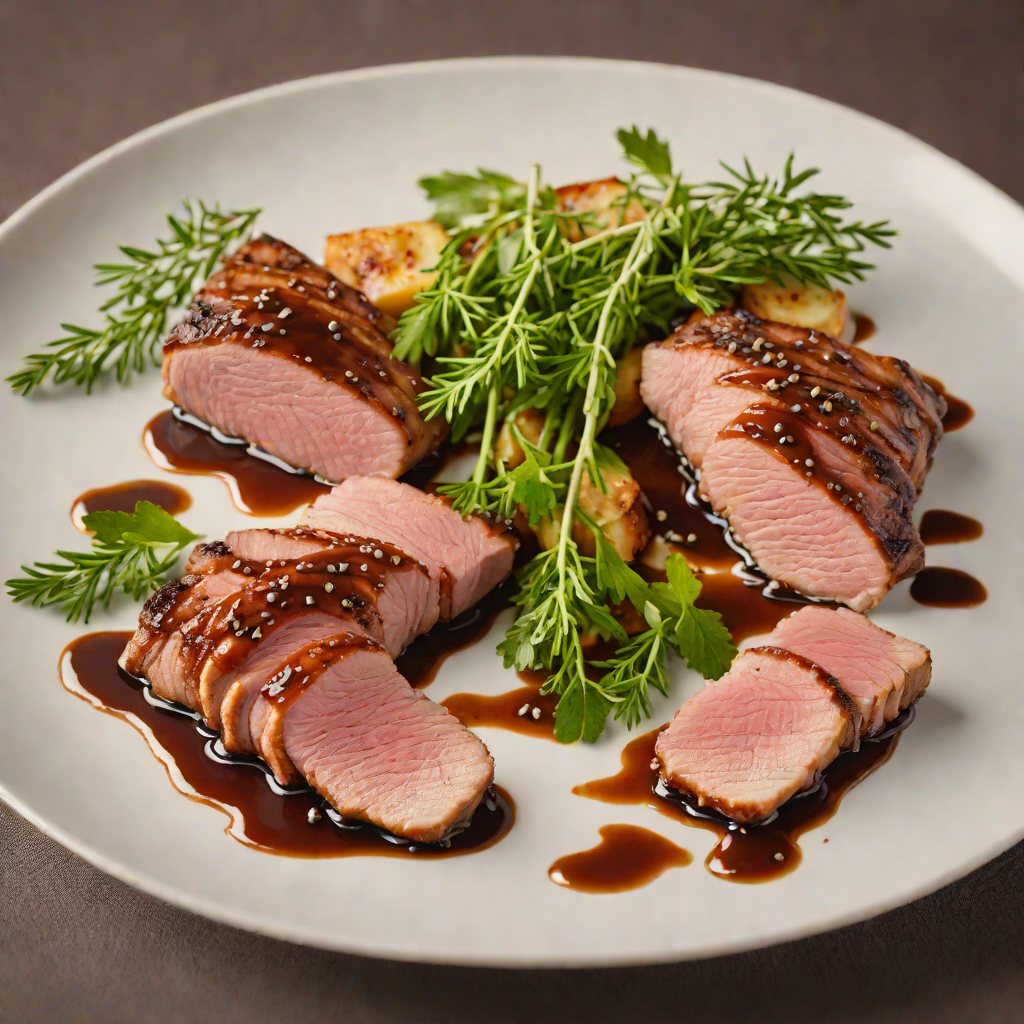 Pan-Seared Duck Breast with Juniper and Black Pepper Glaze