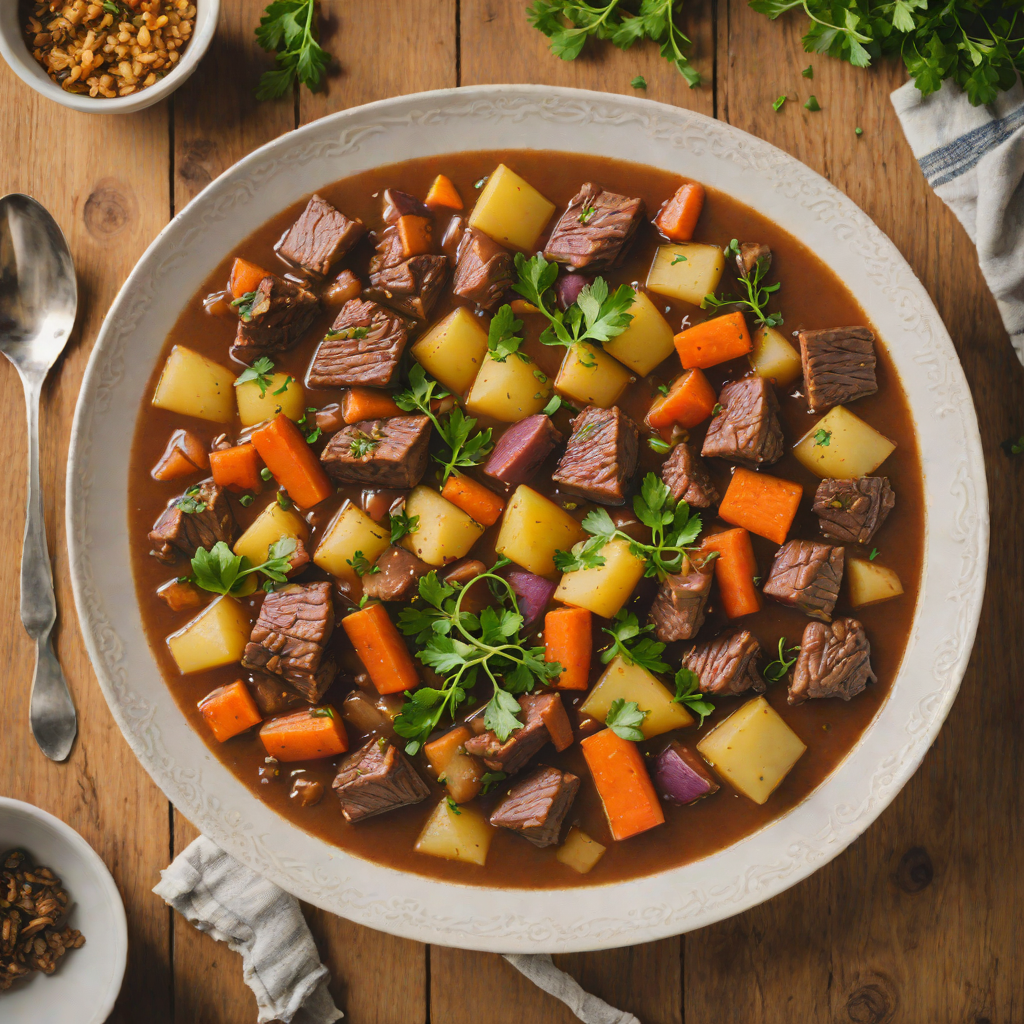 Slow Cooker Nordic Venison Stew with Root Vegetables