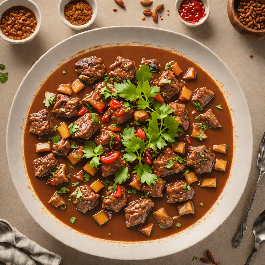 Slow-Cooked Tamarind Pork Stew with Aromatic Spices