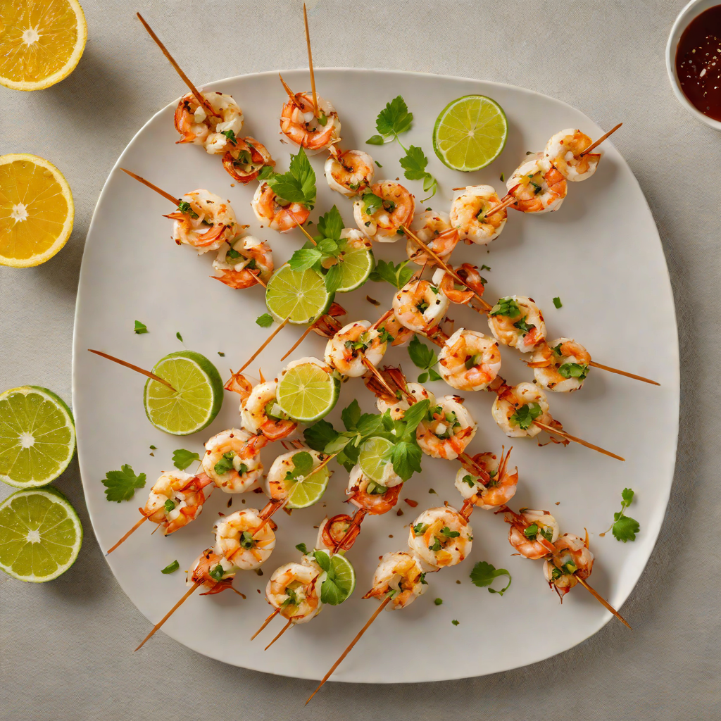 Citrus-Infused Grilled Shrimp Skewers with Garlic and Chili