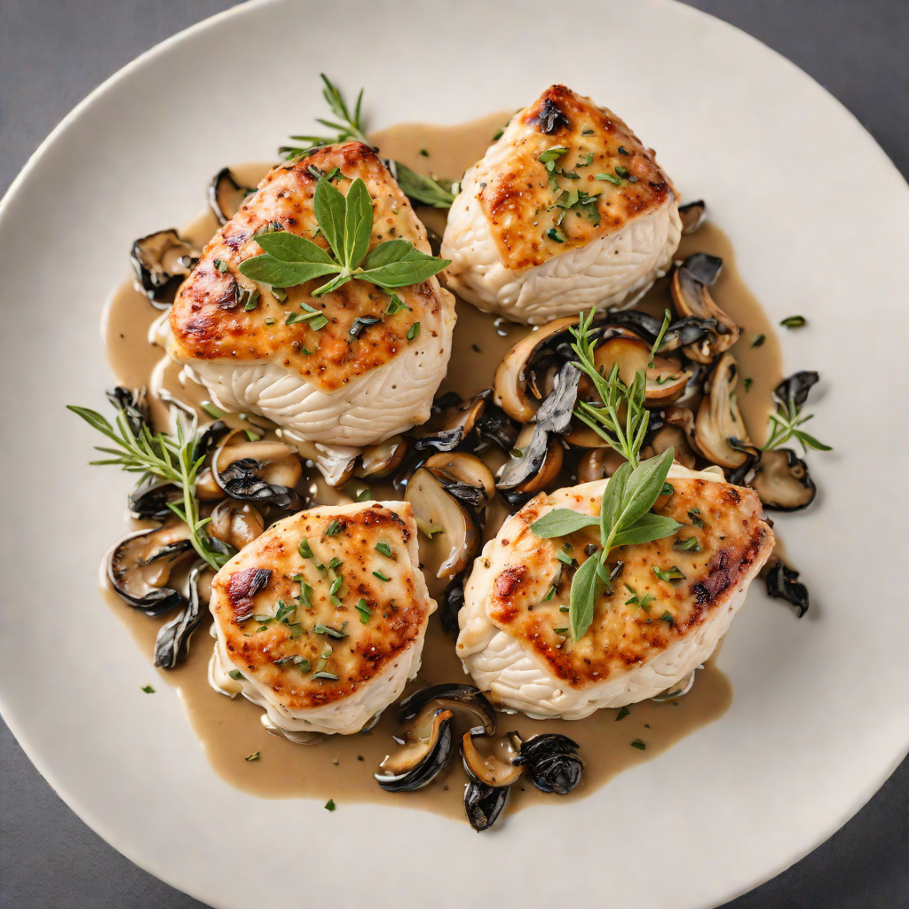 Pan-Seared Chicken with Wild Mushroom and Sage Sauce