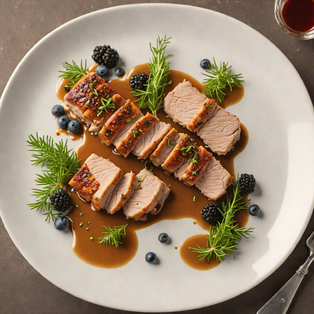 Mountain Herb-Crusted Pork Tenderloin with Juniper Berry Sauce