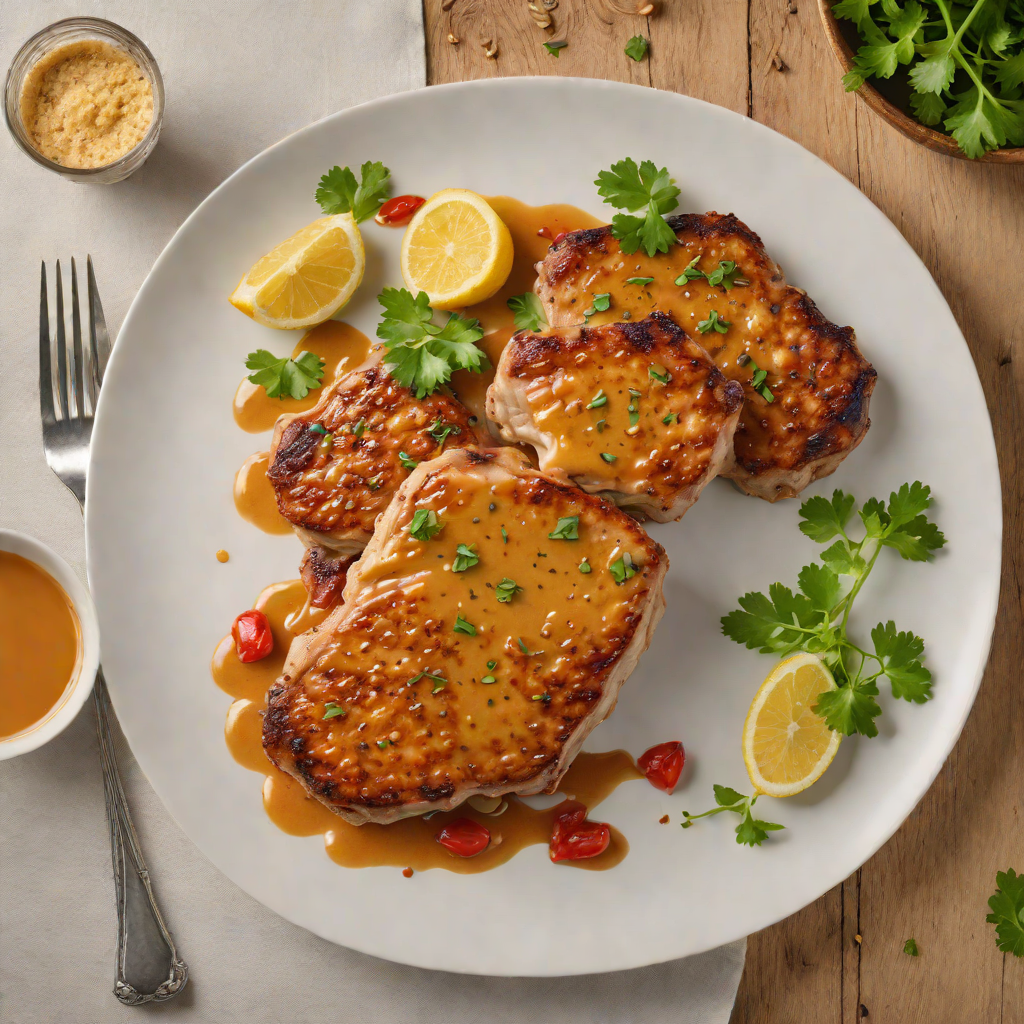 Pan-Fried Pork Chops with Garlic and Paprika Butter