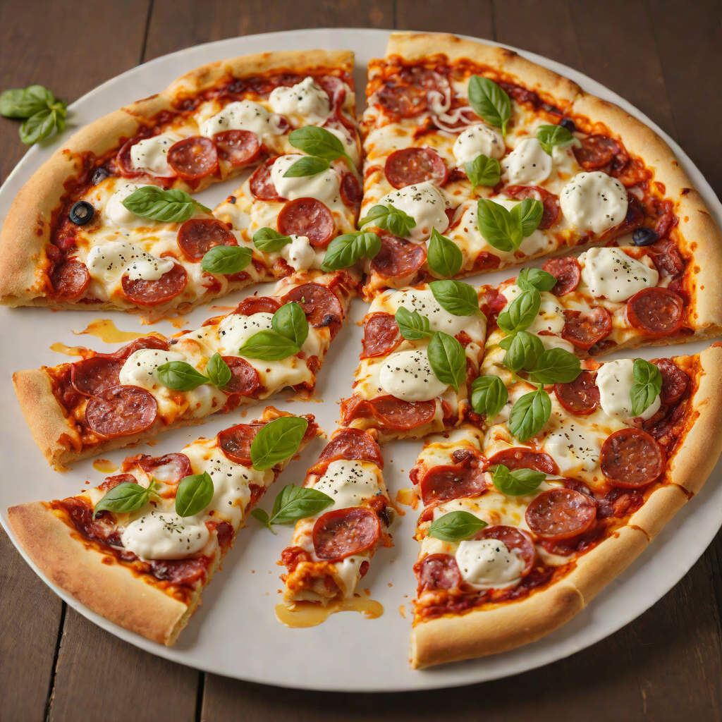 Hand-Tossed Country-Style Pepperoni and Mozzarella Pizza