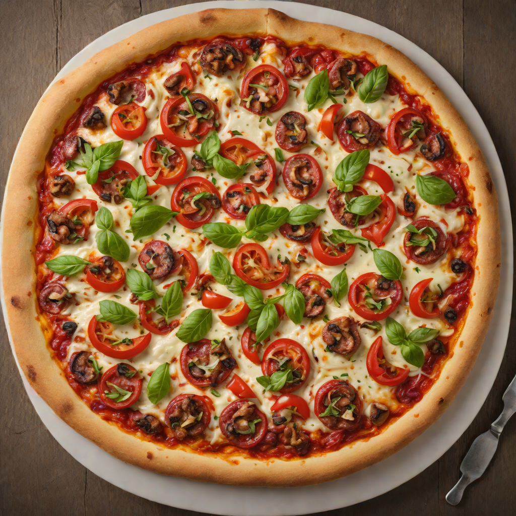 Rustic Sausage and Roasted Red Pepper Pizza on Hand-Tossed Crust