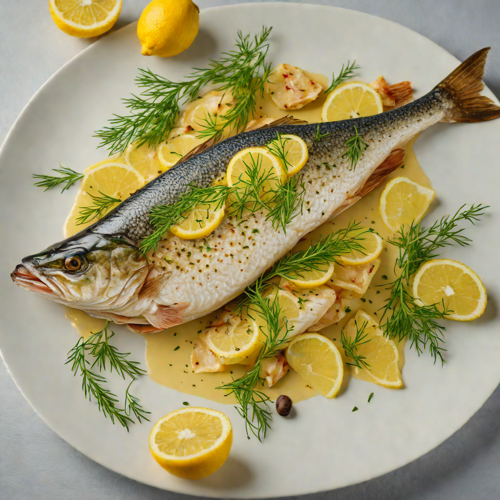 Pan-Seared Siberian Pike with Lemon-Dill Butter