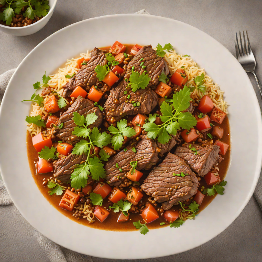 Slow-Cooked Caribbean-Style Beef with Tomato and Spices