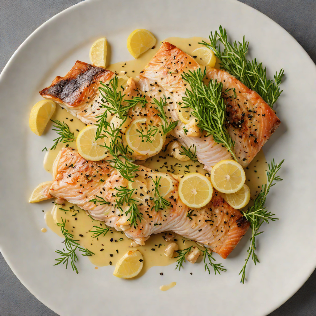 Pan-Seared Trout with Thyme and Lemon Butter Sauce